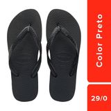 Havaianas Color Preto 29/30 Embalagem Com 6 Unidades