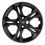 1x Calota Argo Cronos 2023 Aro 15 Preto Logo Novo 297cp