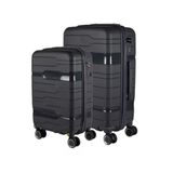 Conjunto Mala 23kg + 10kg Polipropileno Inquebrável Grafite