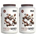 Combo 2x Fresh Whey 3w Iso Hidro Choco Belga Avelã 900g Dux