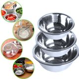 Conjunto 3 Tigelas Bowl Saladeira Multiuso Inox Resistente