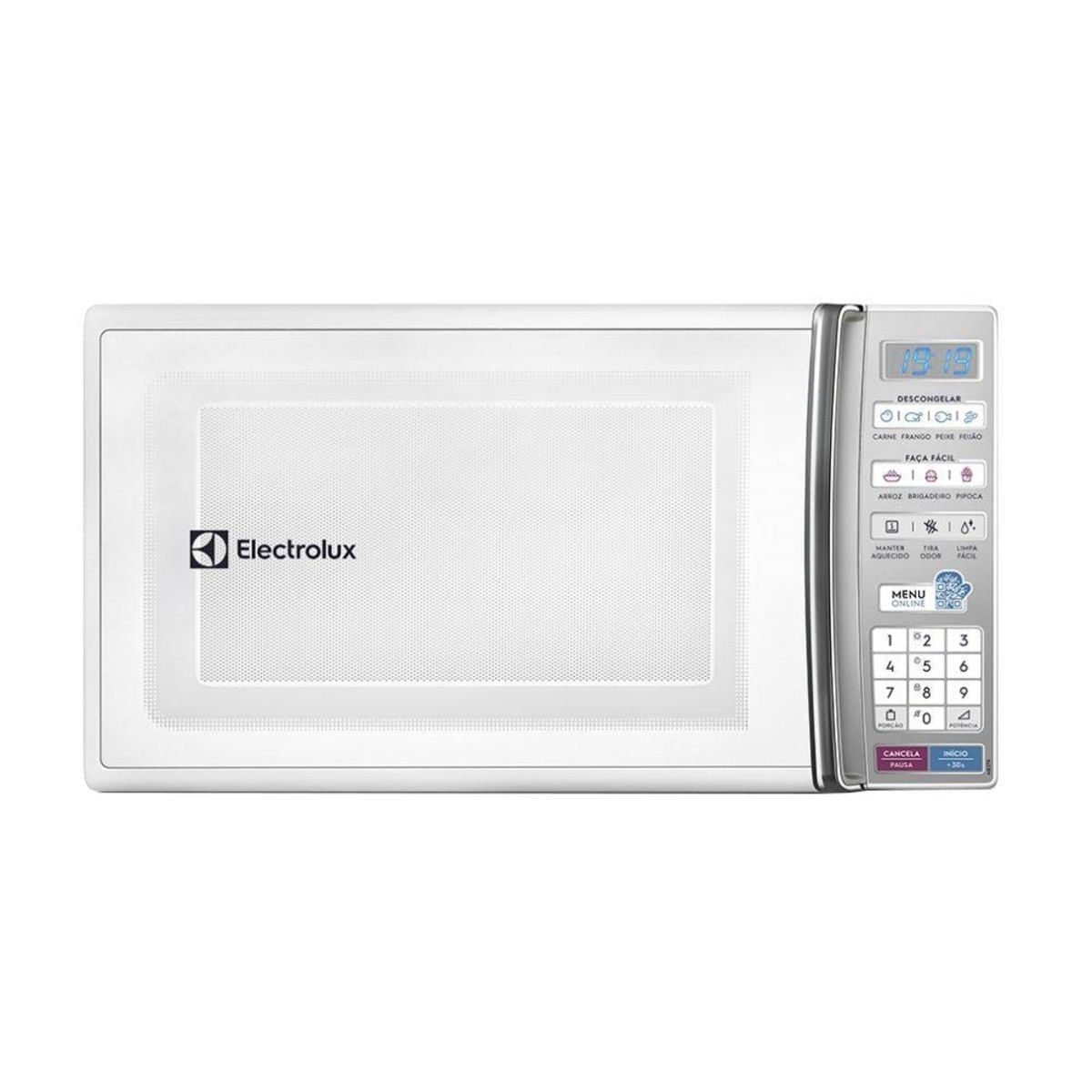 Micro-ondas de Bancada Electrolux Branco 27L com 55 receitas pré-programadas no Menu Online (MB37R) 127v