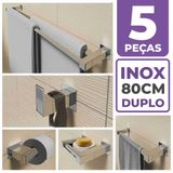 Kit Acessórios Banheiro/lavabo [5 Peças] Aço Inox 304 [q5f]