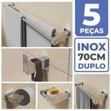 Kit Acessórios Banheiro/lavabo [5 Peças] Aço Inox 304 [q5d]