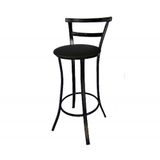 Banqueta Bar Prime 97cm X 42cm X 37 Cm Aço Preto Utilaço Preto