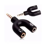 Adaptador Splitter P3 Headset Fone Microfone P2 X P3 Audio