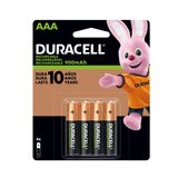 04 Pilhas Aaa Palito Recarregável 900mah Duracell 01 Cartela