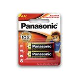 Pilha Alcalina Aa Panasonic Bateria 2a Pequena 2 Unidades