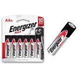 Pilha Alcalina Aa Max Energizer Bateria 2a Pequena 6 Unidades