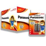 Pilha Alcalina Aa Panasonic Bateria 2a Pequena Caixa Kit 24 Unidades