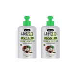 Creme Para Pentear Soft Hair 280ml Coco 3d - Kit Com 2un