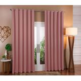 Cortina Blackout Em Tecido Corta Luz 5,00 X 2,80 Sala E