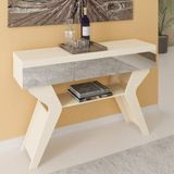 Aparador Com Espelho Houston Artely Off White/pinho