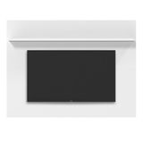 Estante Painel Suspenso Topazio Tv 40 42 43 47 48 50 55 Polegadas Prateleira Decorativa Quarto Sala Estar Simples - Branco/acetinado- Rpm