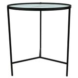 Mesa Latera Urban Redonda Metal Preto 50x46cm - A\casa