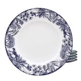 Jogo Pratos De Sobremesa 22cm Kit 6 Pcs Toile De Jouy Oxford