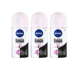 Desodorante Roll-on Nivea 50ml Fem Invisible Clear - Kit 3un