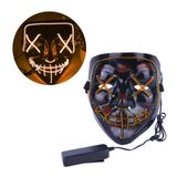 Máscara Led Neon Cosplay Fantasia Masculina Helloween