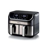 Fritadeira Air Fryer Dual 9l Metal Ariete 4625 Com Cesto Duplo (4,5l X 2) Voltagem:220v