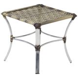 Mesa De Centro Em Alumínio Para Cozinha Trama Original Capuccino