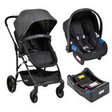 Conjunto Carrinho De Bebê Convert - Dark Gray - Burigotto