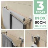 Kit Acessórios Banheiro/lavabo [3 Peças] Aço Inox 304 [q3c]