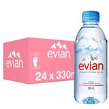 Kit Com 24un Água Mineral S/ Gás Francesa Evian Pet 330ml