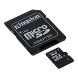 Cartão De Memória Flash Kingston De 8 Gb Microsdhc Classe 4