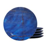 Jogo 4 Pratos Sobremesa Cerâmica 20cm Lápis Lazúli Alleanza