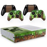 Skin Adesivo Protetor para X Box One S e Controles Minecraft b2