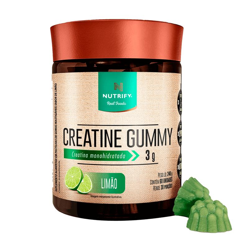 Creatine Gummy - 60 Unidades - Limão