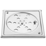 Grelha Fecho Caixilho Meber Inox Quadrada 1415 C 15 cm Cromado