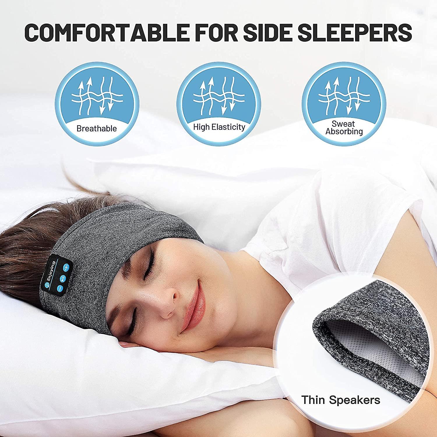 Fones De Ouvido Para Dormir Sem Fio, Bluetooth Sports Headpho