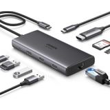 Hub Adaptador Usb-c 3.2 Gen 2 10 Gbps 9 Em 1 Thunderbolt 3/4