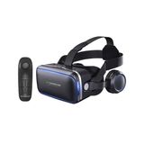 Óculos Vr Box Realidade Virtual 3d Shinecon 10.0 Controle Fone