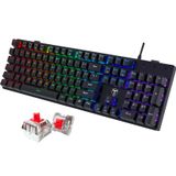 Teclado Mecânico Para Jogos Risophy Ultra-slim Rgb 104 Teclas