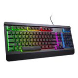 Teclado Para Jogos Acebaff Large Print Rainbow Backlit Wired Usb