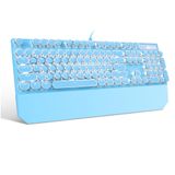 Teclado Mecânico Para Jogos Magegee Typewriter Retro Blue