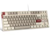 Teclado Mecânico Para Jogos Magegee 75% Tkl Retro Cinza/branco