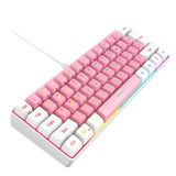 Teclado Para Jogos Snpurdiri 60% Wired True Rgb Mechanical Feel