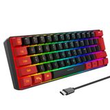 Teclado Para Jogos Snpurdiri 60% Com Fio True Rgb Mini Resistente À Água