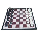 Jogo De Xadrez E Dama Magnetico Luxo (2 Em 1)