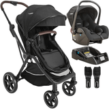 Carrinho Kiddo Nomad Preto Com Bebe Conforto E Base