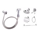 Kit Ducha Higiênica E Kit Acessórios Para Banheiro Austrália