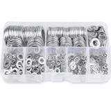 Kit 360 Arruelas Lisa M2 M2.5 M3 M4 M5 M6 M8 M10 Zincada