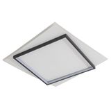 Luminária De Led Sobrepor Dois Quadrados 33w Bivolt 3 Em 1