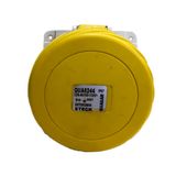 Tomada Angular De Embutir 100/130v Amarelo 4h Ip67 Qua5244 Steck