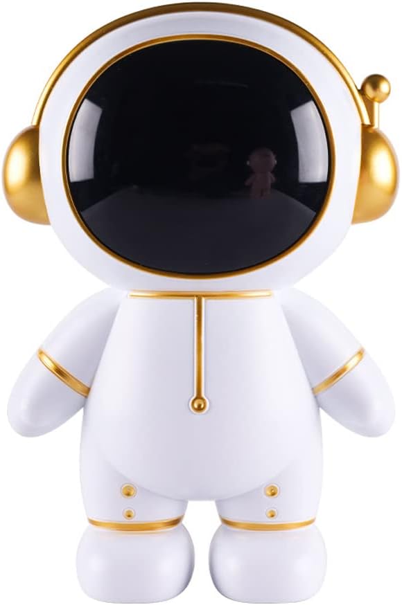 Astronauta Piggy Bank Banco De Moedas Bonito Spaceman Caixa De Dinheiro Astr