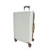 Mala Média 23kg Expansível Branca Diamond Ultra Leve Abs