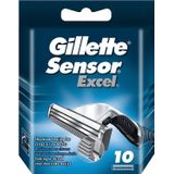 Cartuchos De Barbear Gillette Sensor Excel Para Homens X10